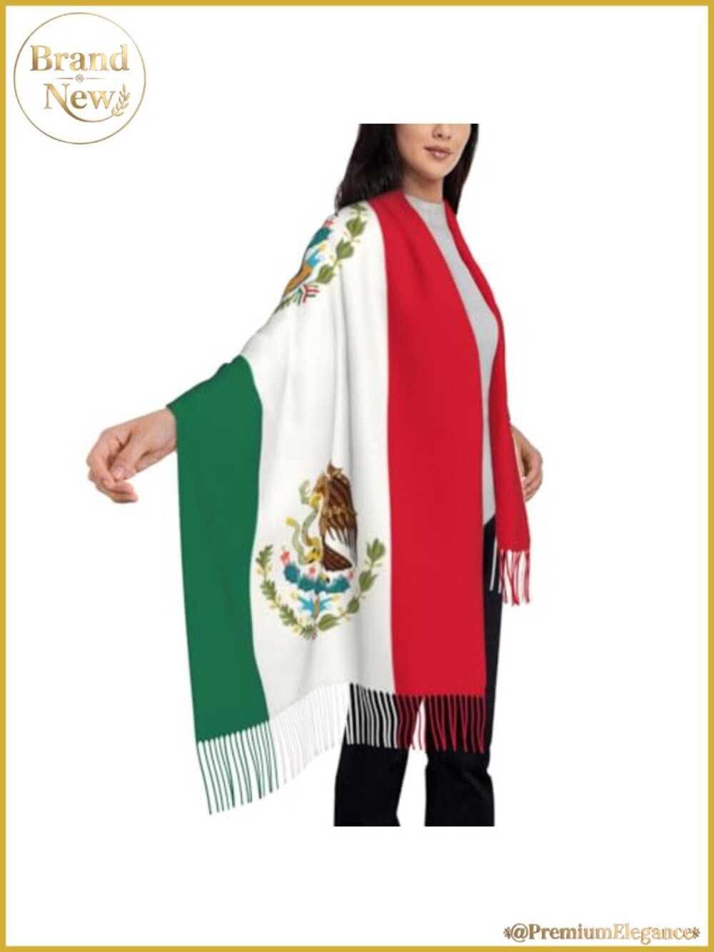 Large Faux Cashmere Shawl Wrap Scarf for Evening Dresses